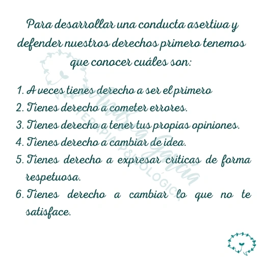 Los derechos asertivos 2
